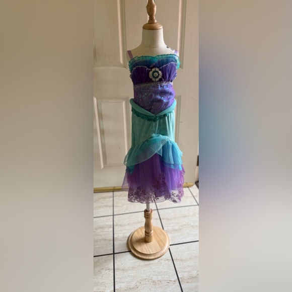 Ariel Purple and Teal Kids Costume Dress - Picture 1 of 7